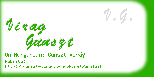 virag gunszt business card